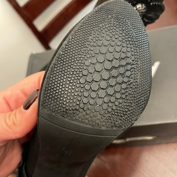 Suede high heel evening shoes - Picture 5 of 9